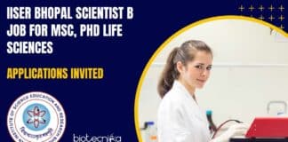 IISER Bhopal Scientist B