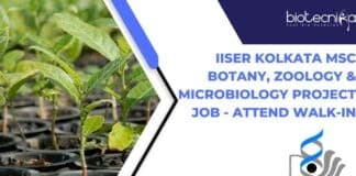 IISER Kolkata MSc Botany