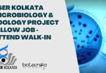 IISER Kolkata Microbiology & Zoology Project Fellow Job – Attend Walk-In IISER Kolkata MSc Botany