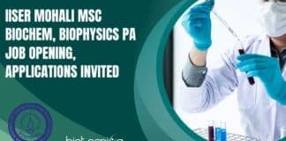 IISER Mohali MSc Biochem