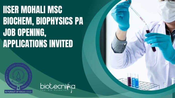 IISER Mohali MSc Biochem