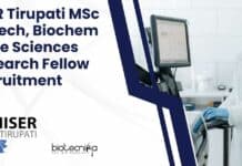 IISER Tirupati MSc Biochem
