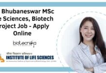 ILS Bhubaneswar MSc Life Sciences, Biotech Project Job – Apply Online ILS Bhubaneswar Biotech Project