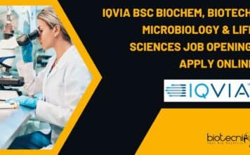 IQVIA BSc Biochem