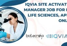 IQVIA Site Activation Manager Job