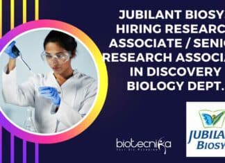 Jubilant Biosys Hiring Research