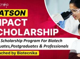 WISE Scholarship Program for Biotech Graduates, Postgraduates & Professionals