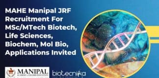 MAHE JRF Recruitment