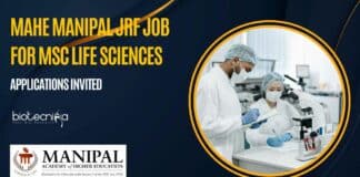 MAHE Manipal JRF Job