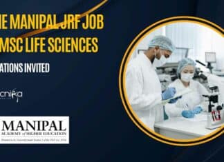 MAHE Manipal JRF Job