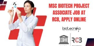 MSc Biotech Project Associate