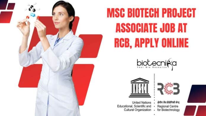 MSc Biotech Project Associate