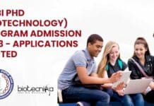 NABI PhD (Biotechnology) Program Admission 2023 – Applications Invited NABI PhD Admission 2023