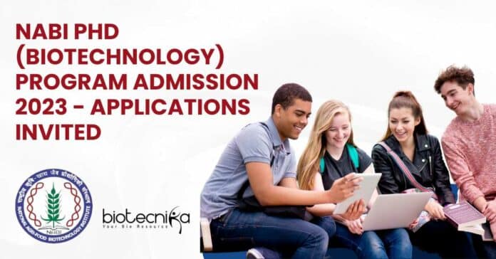 NABI PhD Admission 2023