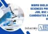 NIBMG Biological Sciences Project Job, BSc & MSc Candidates Apply Online NIBMG Biological Sciences Project