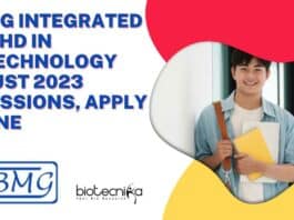 NIBMG Integrated MS-PhD