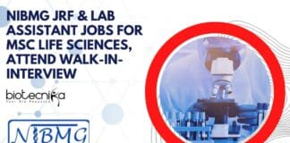 NIBMG Lab Assistant JRF