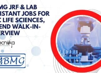 NIBMG Lab Assistant JRF