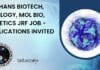 NIMHANS Biotech, Zoology, Mol Bio, Genetics JRF Job – Applications Invited NIMHANS Research Post Available