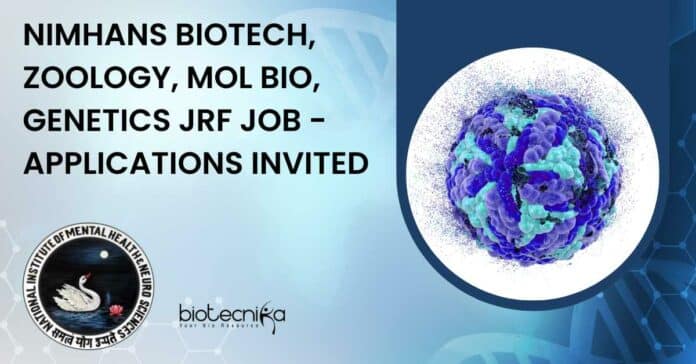 NIMHANS Research Post Available