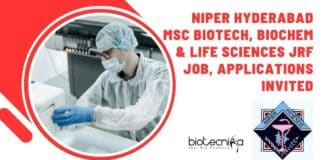 NIPER Hyderabad MSc Biotech