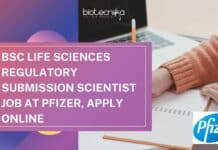 Pfizer Regulatory Submission Scientist