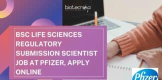 Pfizer Regulatory Submission Scientist