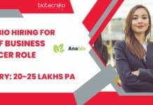 Anabio Bangalore Hiring