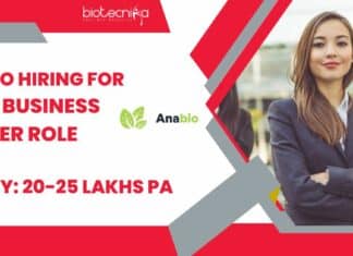 Anabio Bangalore Hiring