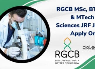 RGCB BTech JRF Job
