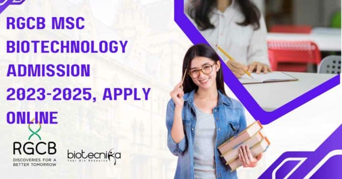 RGCB MSc Admission 2023-2025