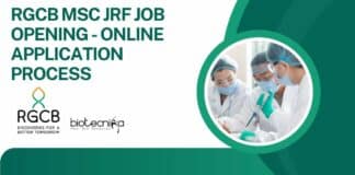 RGCB MSc JRF Job