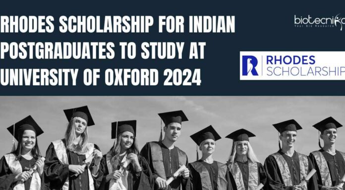 Rhodes Scholarship For Postgraduates