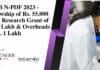 SERB N-PDF 2023 – Fellowship of Rs. 55,000 pm + Research Grant of Rs. 2 Lakh & Overheads of Rs. 1 Lakh SERB N-PDF 2023