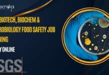SGS Biotech, Biochem & Microbiology Food Safety Job Opening, Apply Online SGS Biotech