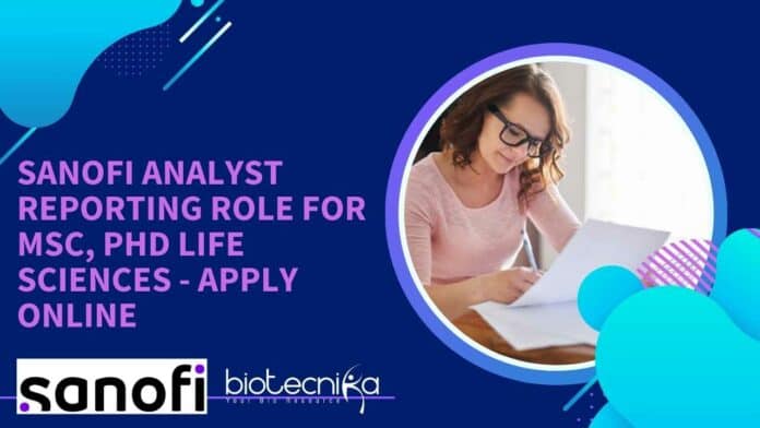 Sanofi Analyst Reporting Role