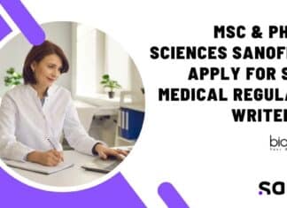Sanofi Life Sciences Vacancies