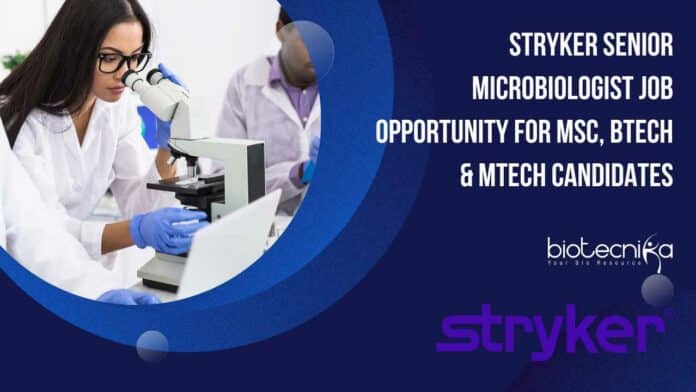 Stryker Senior Microbiologist Job