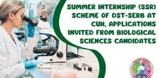 Summer Internship (SSR) Scheme