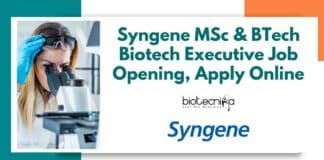 Syngene Biotech Job Vacancies