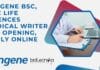Syngene BSc, MSc Life Sciences Medical Writer Job Opening, Apply Online Syngene Medical Writer Job
