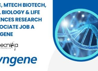 Syngene Research Associate Job