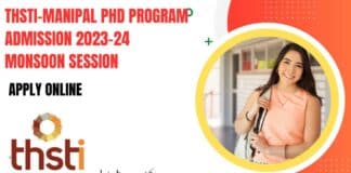 THSTI-Manipal PhD 2023 Admission