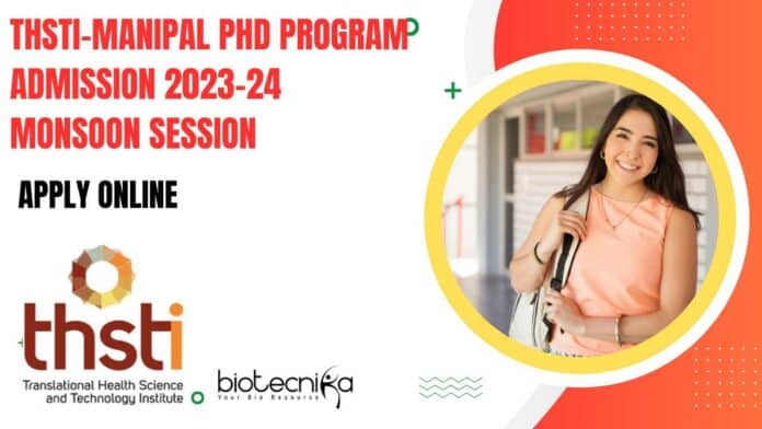 THSTI-Manipal PhD 2023 Admission