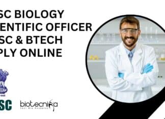 UPSC Biology Scientific Officer