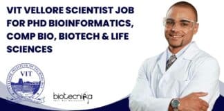 VIT Vellore Scientist Job