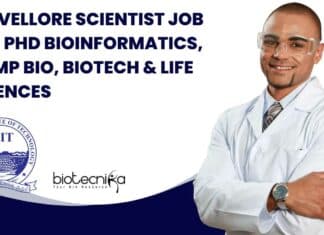VIT Vellore Scientist Job