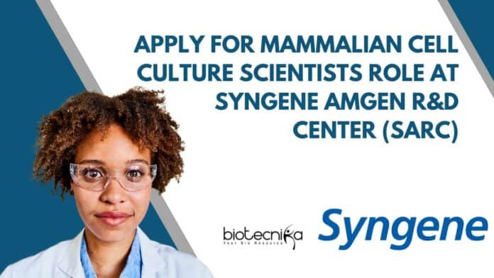 Syngene Bengaluru Cell Culture