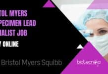 Bristol Myers Biospecimen Lead Specialist Job – Apply Online Bristol Myers Biospecimen Lead