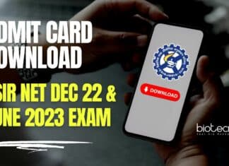 CSIR 2023 Admit Card